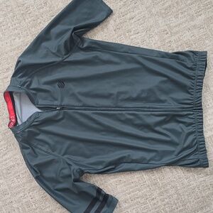 Siroko | Cycling Jersey in Dark Green with Red Trim